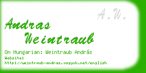 andras weintraub business card