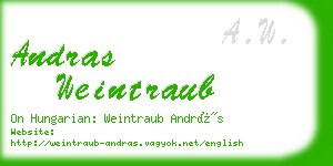 andras weintraub business card